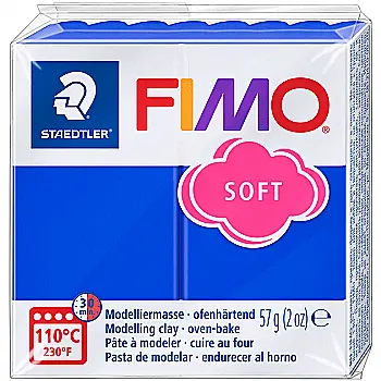 Пластика Soft, Синя блискуча, 57г, Fimo