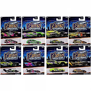 Тематическая машинка "Неоновые гоночные" Hot Wheels, в ассортименте, HLH72