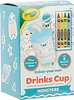 Стаканчик-розмальовка "Монстри" з олівцями Crayola, 15765-A