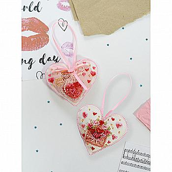 Набор для вышивания бисером интерьерного украшения на натуральном художественном холсте "Волшебная любовь", ABT-050