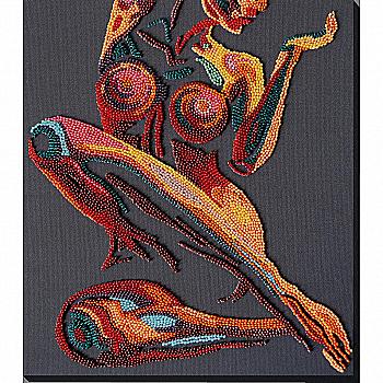 Набор для вышивки бисером на натуральном холсте "Энергия женственности", AB-959