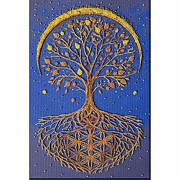 Набор для вышивки бисером на натуральном художественном холсте "Сияние жизни", AB-961