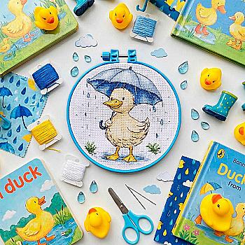 Набор для вышивания крестиком "Прогулка утенка", AHM-093
