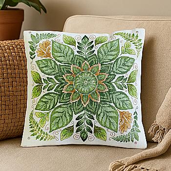 Набір-подушка для вишивання хрестиком "Танець листя", AHP-020