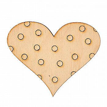 Заготівка дерев`яна День Валентина 4 мм/100*100 мм, ДСВ 050