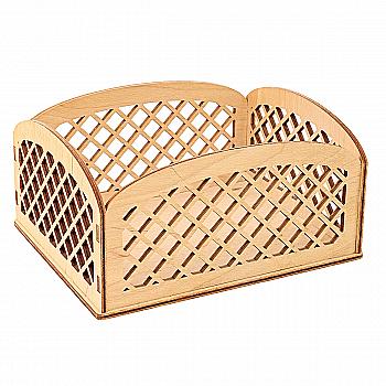 Заготовка деревянная Конфетница "Сеточка", 702643