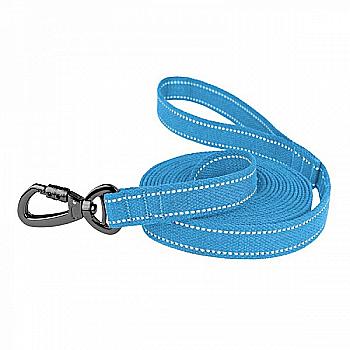 Поводок для собак TM Barksi Сotton с карабином на замке(дл.300см,шир.2см),голубой