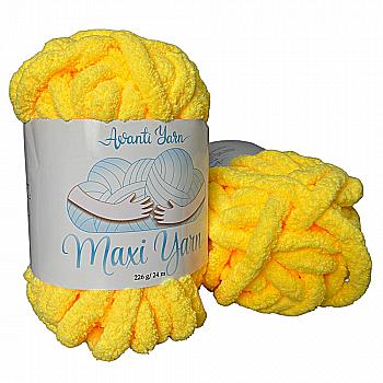 Пряжа мікрополіестер 14 Жовтий, 24 м, TM "Avanti Yarn Maxi"