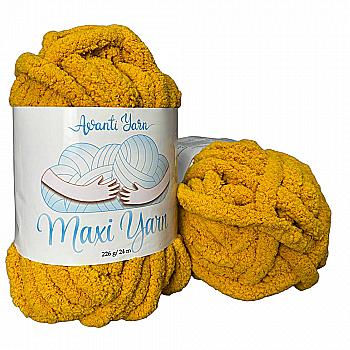 Пряжа мікрополіестер 16 Гірчиця, 24 м, TM "Avanti Yarn Maxi"