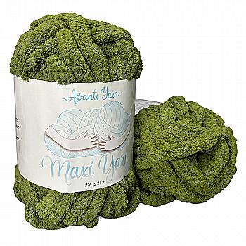 Пряжа мікрополіестер 16-0421 Зелений, 24 м, TM "Avanti Yarn Maxi"