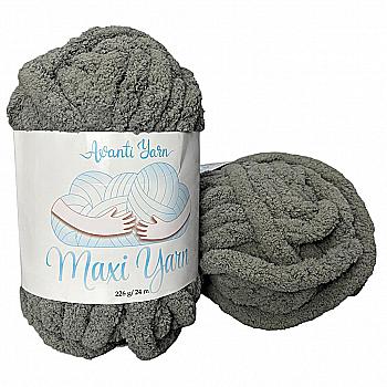 Пряжа мікрополіестер 17-5102 Графіт, 24 м, TM "Avanti Yarn Maxi"