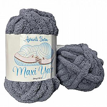 Пряжа мікрополіестер 18 Сірий, 24 м, TM "Avanti Yarn Maxi"