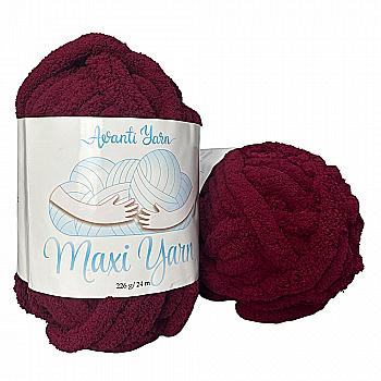 Пряжа мікрополіестер 22 Бордо, 24 м, TM "Avanti Yarn Maxi"