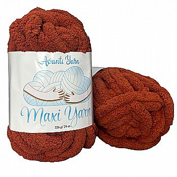 Пряжа мікрополіестер 26 Теракотовий, 24 м, TM "Avanti Yarn Maxi"