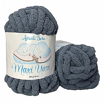 Пряжа мікрополіестер 29 Темно-сірий, 24 м, TM "Avanti Yarn Maxi"
