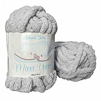 Пряжа мікрополіестер 35 Світло-сірий, 24 м, TM "Avanti Yarn Maxi"