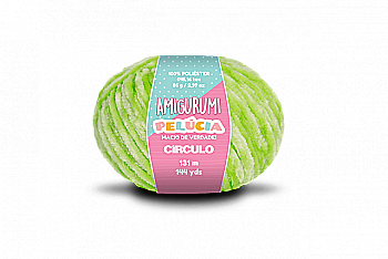 Пряжа 5203 Салатовий (100% поліестер, 85 гр. 131 м. 6 мот. в уп), ТМ "Amigurumi Pelucia"