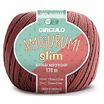 Пряжа 7567 Мідний (100% бавовна ,70 г, 178 м, 6 мот. в уп), ТМ "Amigurumi Slim"