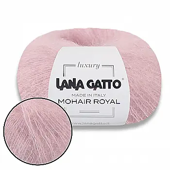 Пряжа Mohair Royal/Мохер Роял, французская роза 12921, Lana Gatto