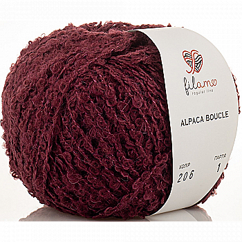 Пряжа букле 206 Марсала, ТМ filamo - Alpaca Boucle