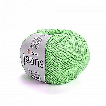 Пряжа напівбавовна 60 Зелений неон, ТМ Yarn Art - Jeans
