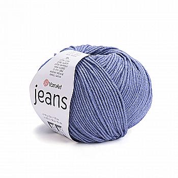 Пряжа напівбавовна 68 Синій джинс, ТМ Yarn Art - Jeans