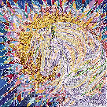 Схема для вышивки бисером "Вестник счастья", AC-356