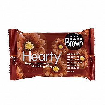 Пластика самозастигаюча Hearty, Темна коричнева, 50 г, Padico