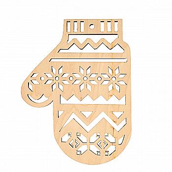 Заготовка деревянная Варежка прорезная №1, 702376