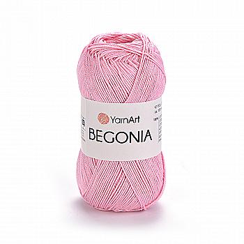 Пряжа 100% бавовна мерсеризована, 6313 Рожевий, 169 м,TM YarnArt Begonia
