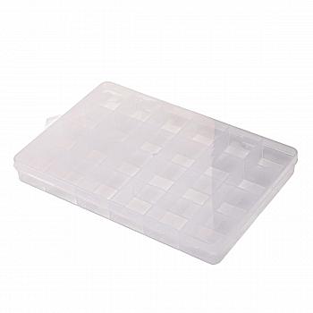 Органайзер для рукоділля, ORG-005, 24 комірки, з замком, з підвісом, 19,5х13,5х2