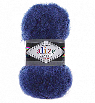 Пряжа мохер 409 Синій, ТМ Alize - Mohair Classic