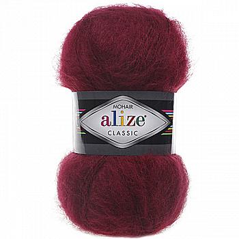 Пряжа мохер 57 Бордо, ТМ Alize - Mohair Classic