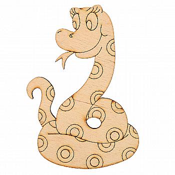 Заготовка деревянная "Змея", 10*7 см,  LK10-020
