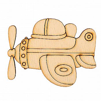 Заготовка деревянная "Детский транспорт - самолетик", 5*3 см, LK10-065