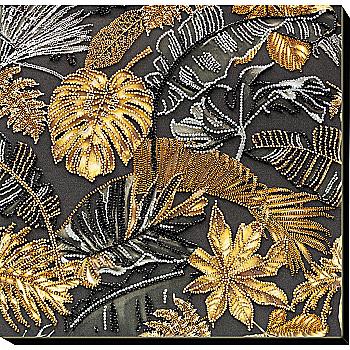 Набор для вышивки бисером на натуральном художественном холсте "Золотые тропики", AB-795