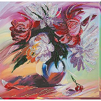 Набор для вышивки бисером "Живописные пионы", AB-660