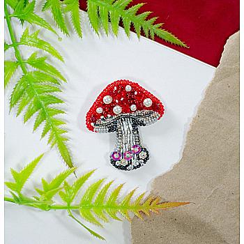 Набор для вышивки бисером украшения на натуральном художественном холсте "Запретная красота", AD-241