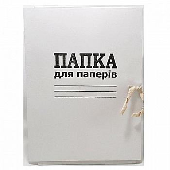 Папка для паперів з зав`язками, картон Київ (тов 40 мкр)