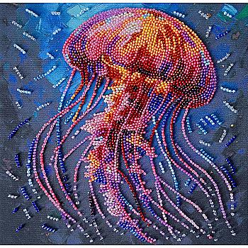 Набор-миди для вышивки бисером на натуральном художественном холсте "Израиль", AMB-128