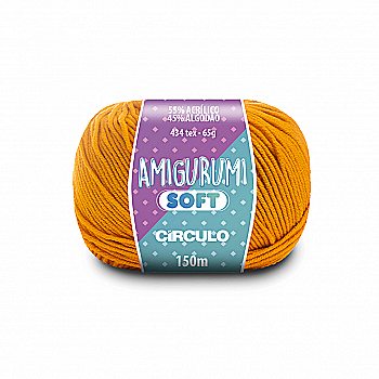 Пряжа 4146 Гірчичний (55% акрил, 45% бавовна, 65 гр. 150 м. 6 мот. в уп), ТМ "Amigurumi Soft"