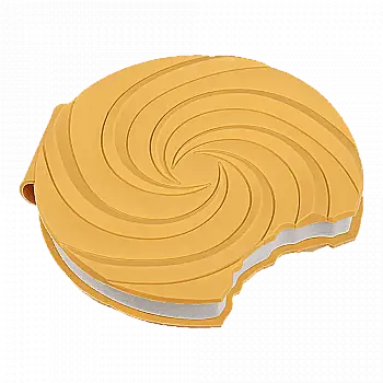 Блокнот 90*90 мм 80 л "Sweet whirl", нелин., ароматизированная Soft touch обкл., ZB.12470-49