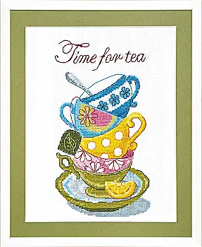 Набір для вишивання Crystal Art ВТ-005 "Time for tea" 20*26 см, ТМ "Чарівна мить"