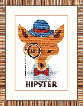 Набір для вишивання Crystal Art ВТ-154 "Лис-хіпстер" 14*20 см, ТМ "Чарівна мить"