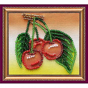 Набор для вышивки бисером "Магнит" Вишенки, AMA-008