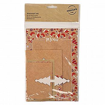 Набір карт-меню "Seasons Greetings -Kraft" (12 шт.), AC-06127-MC