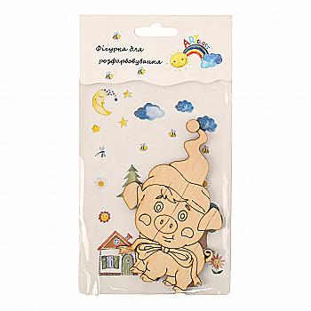 Заготівка дерев`яна "Рік свинки-5, блістер", 10*7 см, NY10-072В