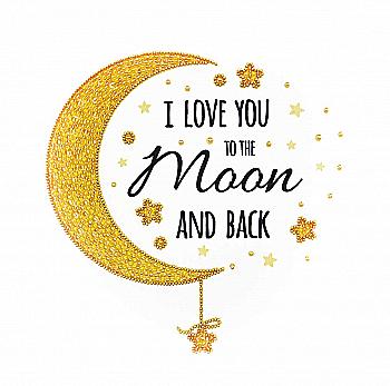 Набір для вишивання Кохаю тебе до Місяця, 33007, Miniart-Crafts