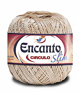 Пряжа 7650 Бежевый (100% вискоза, 100гр. 240м 6 мот. в уп), ТМ "ENCANTO SLIM"