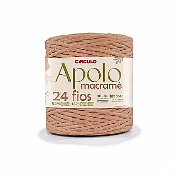 Пряжа 7725 Персиковий (85% бавовна, 15% інші волокна, 800г, 225 м 1 шт), ТМ "Apolo Macrame"